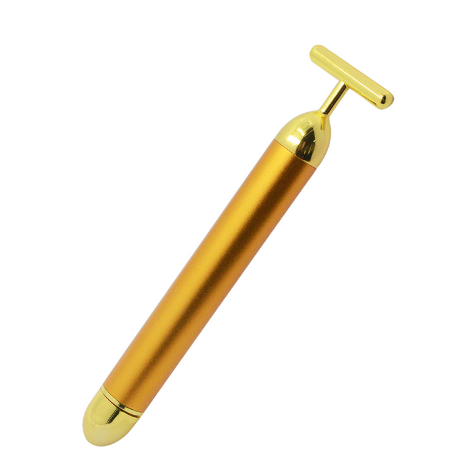 24K Vibration Facial Beauty Bar Golden Energy Face Massager Habibi Organics 24K Vibration Facial Beauty Bar Golden Energy Face Massager Habibi Organics